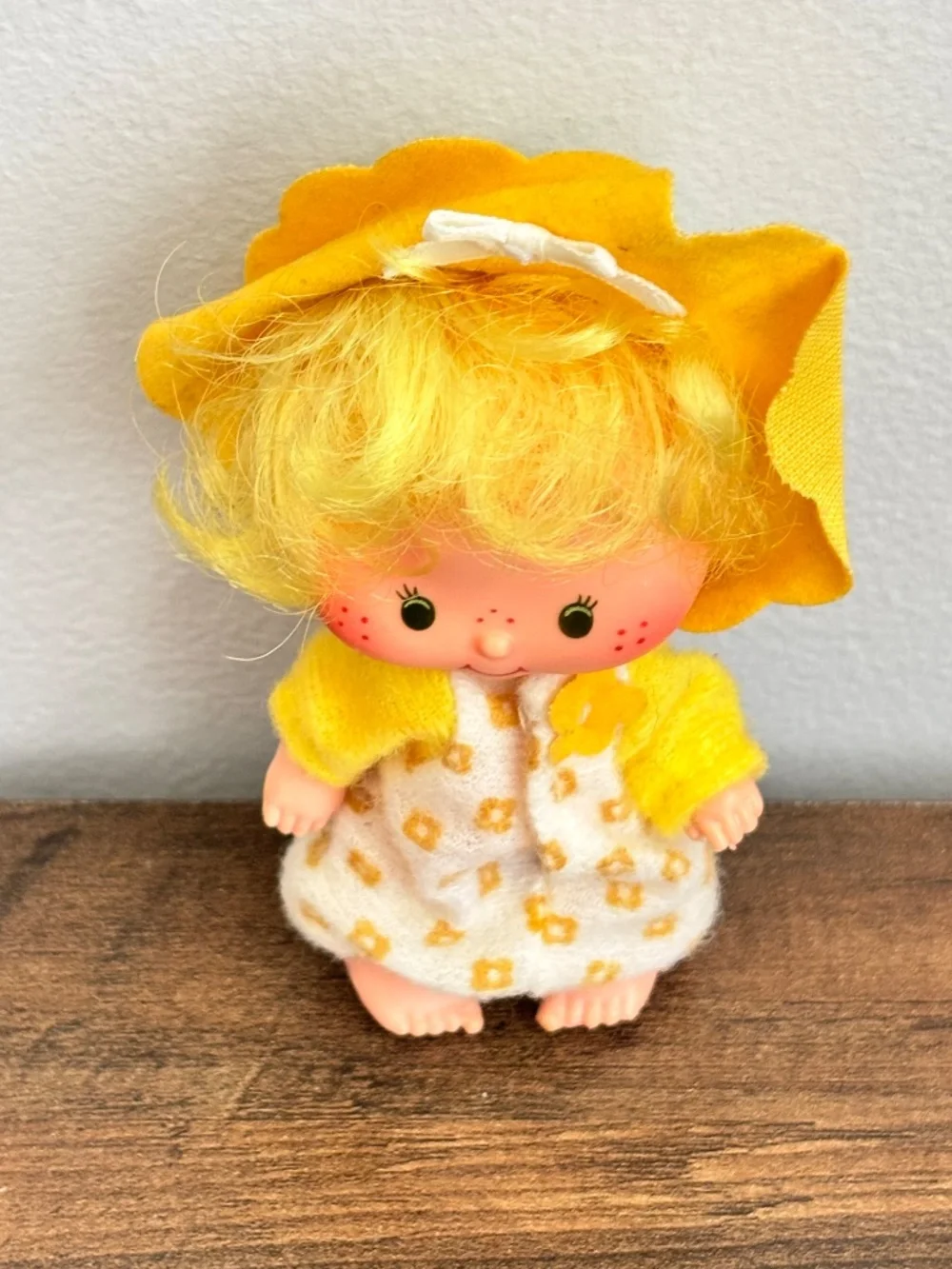 VINTAGE Strawberry Shortcake Butter Cookie Doll Toy Figure Yellow Outfit 1979